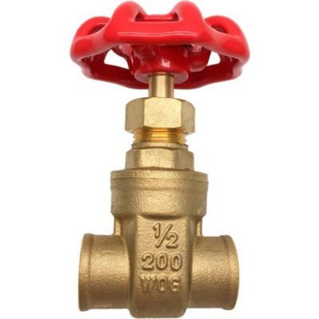 ROBINSON TECH INTERNATIONAL NEW JERSEY THEWORKS® LF Heavy Pattern Brass Gate Valve - 3/4 SWT LFBV155